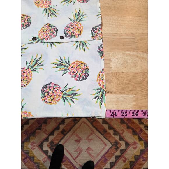 Rip Curl Pineapple Hawaiian Collared Button Up Short Sleeve Boy Small - Picture 6 of 7